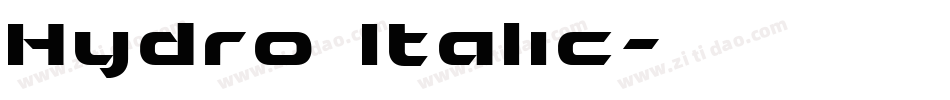 Hydro Italic字体转换